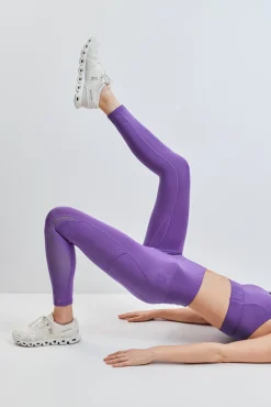 Leggings 4D STRETCH crop morado