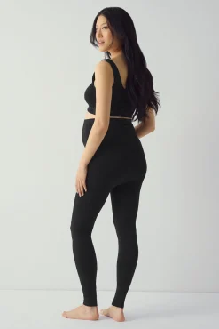Legging sem costura maternity