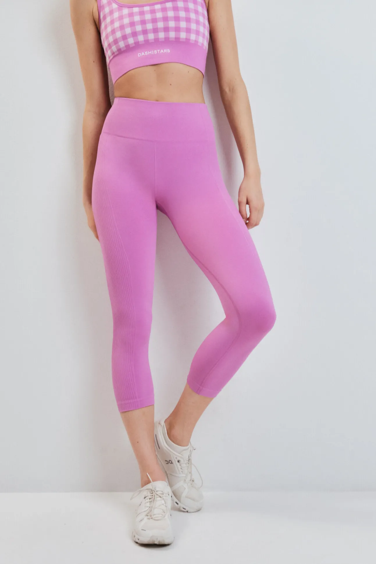 Leggings SEAMLESS COMFORT crop rosa