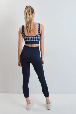 Leggings sem costura COMFORT crop azul