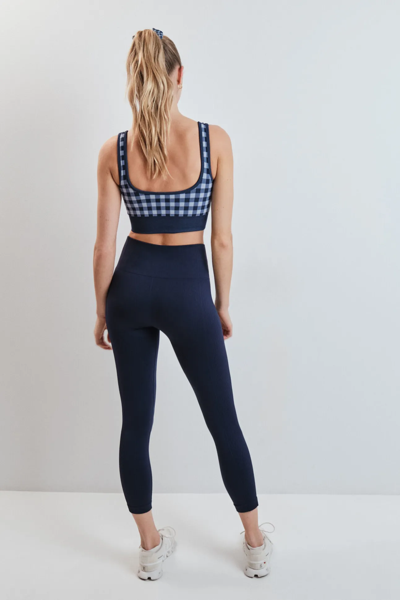 Leggings sem costura COMFORT crop azul