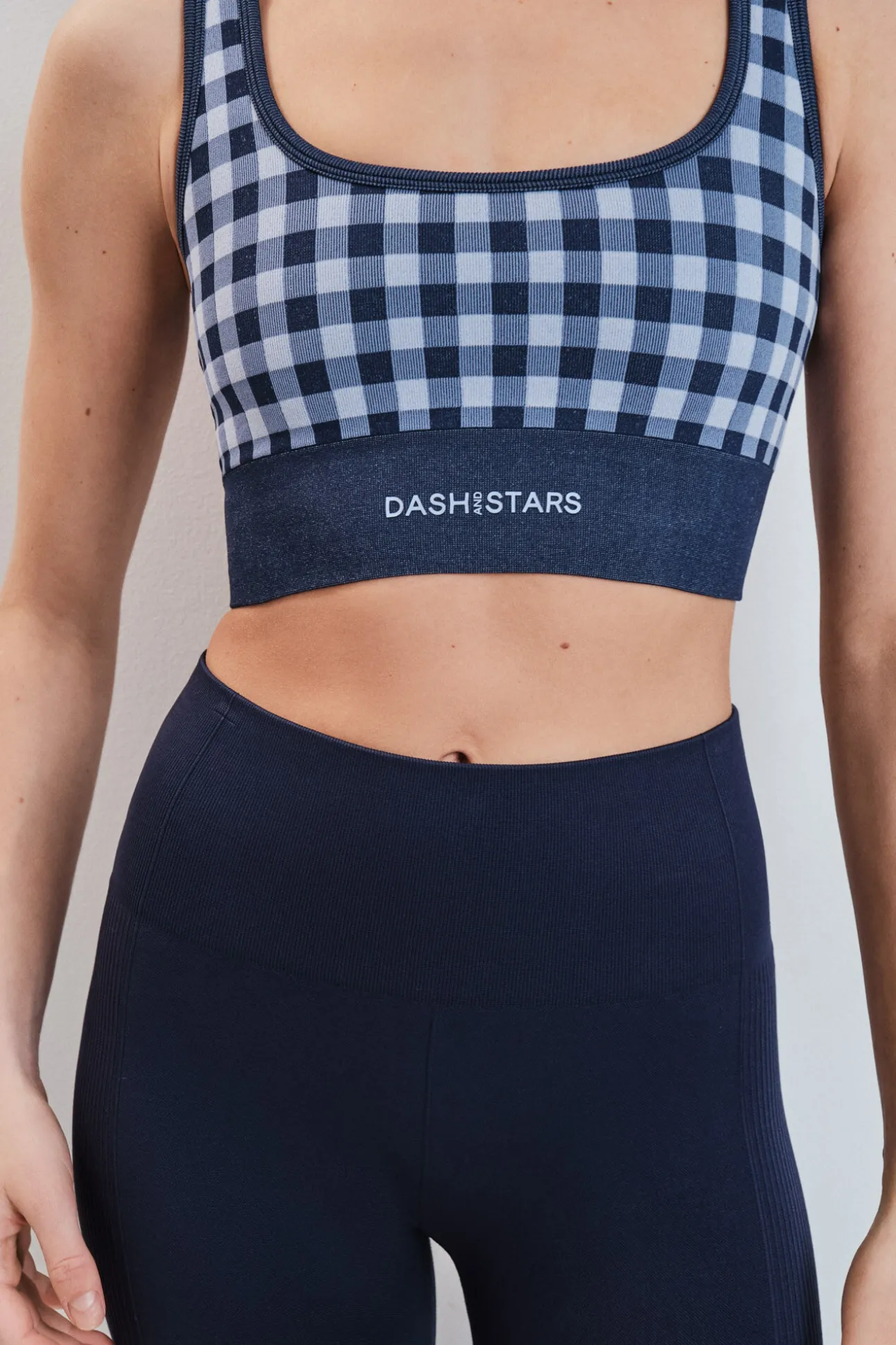Leggings sem costura COMFORT crop azul