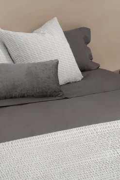 Lençol algodão orgânico. Cama 180-200 cm.