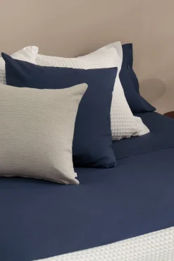 Lençol algodão orgânico. Cama 180-200 cm.