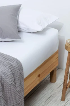 Lençol de baixo algodão percal. Cama 105-110 cm.