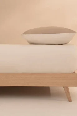 Lençol de baixo algodão percal. Cama 180-200 cm.