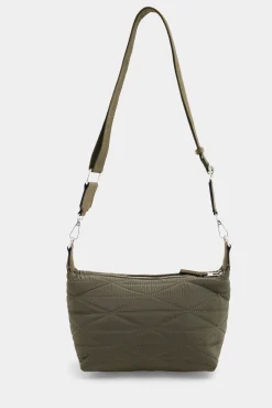 Mala a tiracolo acolchoada em nylon