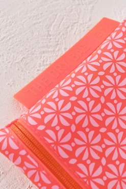 Mala de biquíni impermeável estampado de flores