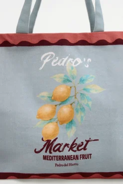 Mala estampada de limões