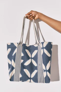 Mala grande em algodão estampado étnico