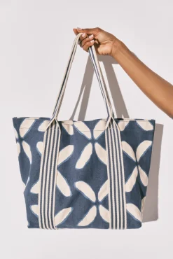 Mala grande em algodão estampado étnico