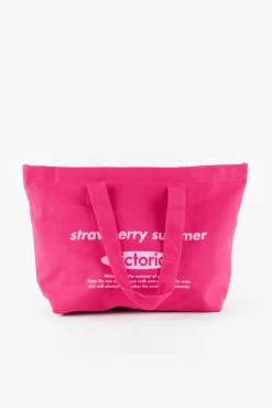 Mala tote bag dupla alça em algodão