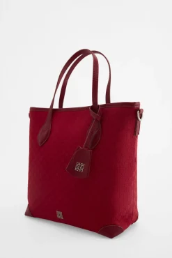 Mala tote bag média jacquard