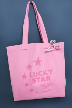 Mala tote bag rosa estrelas