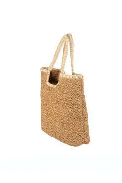 Mala tote em fibra natural