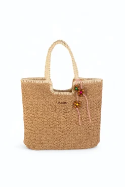 Mala tote em fibra natural