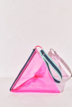 Mala triangular rosa