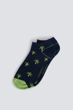 Meias estampado palmeira