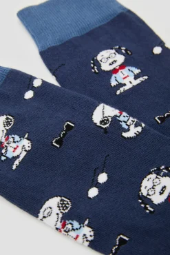 Meias altas Snoopy em algodão orgânico