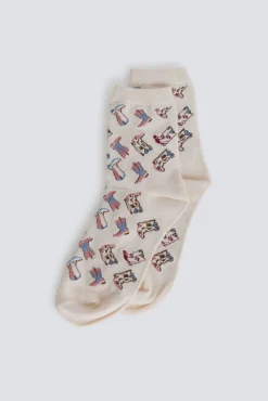 Meias compridas para botas cowboy