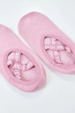 Meias de algodão sapatilha de ballet rosa