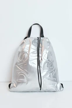 Mochila metalizada acolchoada