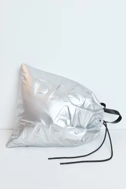 Mochila metalizada acolchoada