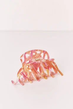 Mola de cabelo laranja