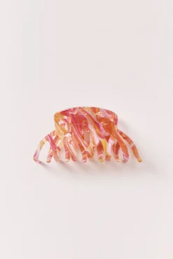 Mola de cabelo laranja