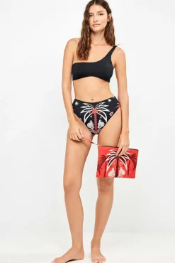 Nécessaire de praia estampada de mão