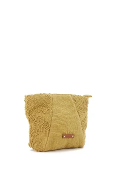 Necessaire de praia em algodão dourado