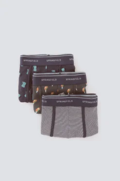 Pack 3 boxers café com gelado