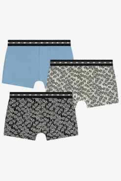 Pack 3 boxers de menino lisos e estampados