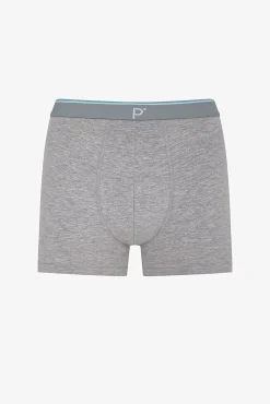 Pack 3 boxers em algodão cinza estampados