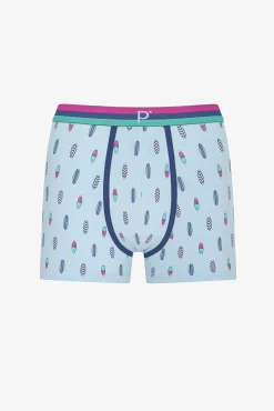 Pack 3 boxers estampados azul