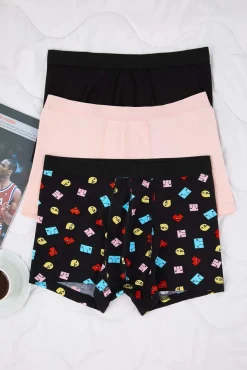 Pack 3 boxers lisos de algodão