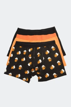 Pack 3 boxers lisos de algodão
