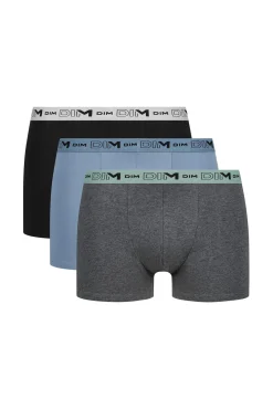 Pack de 3 boxers algodão elástico orgânico