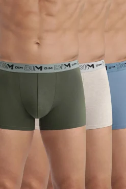 Pack de 3 boxers de algodão elástico orgânico