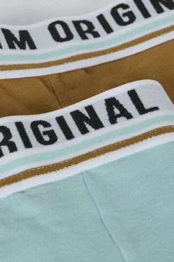 Pack de 2 boxers de menino de estilo desportivo e cintura elástica