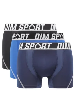 Pack de 3 boxers desportivos em microfibra com malha respirável DIM