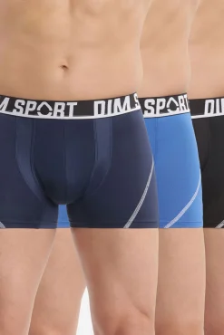 Pack de 3 boxers desportivos em microfibra com malha respirável DIM