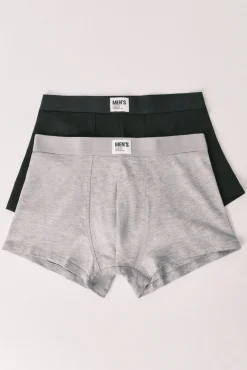 Pack 2 boxers cinza e preto
