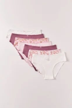 Pack 7 cuecas brasileiras largas em algodão estampado multicolor