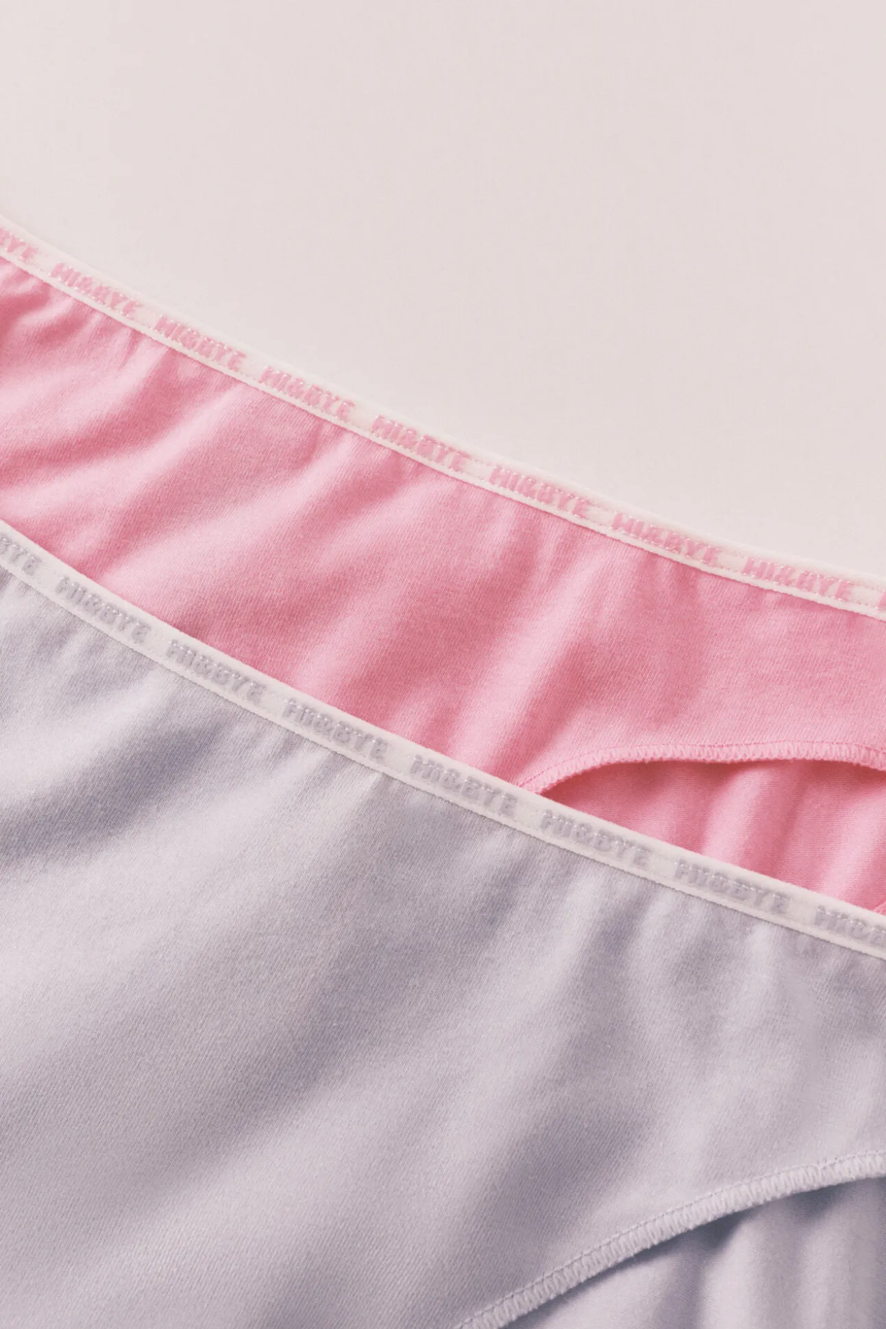 Pack 3 cuecas clássicas em algodão rosa, cinzento e azul