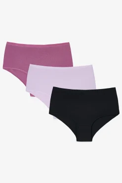 Pack 3 cuecas culotte cintura alta