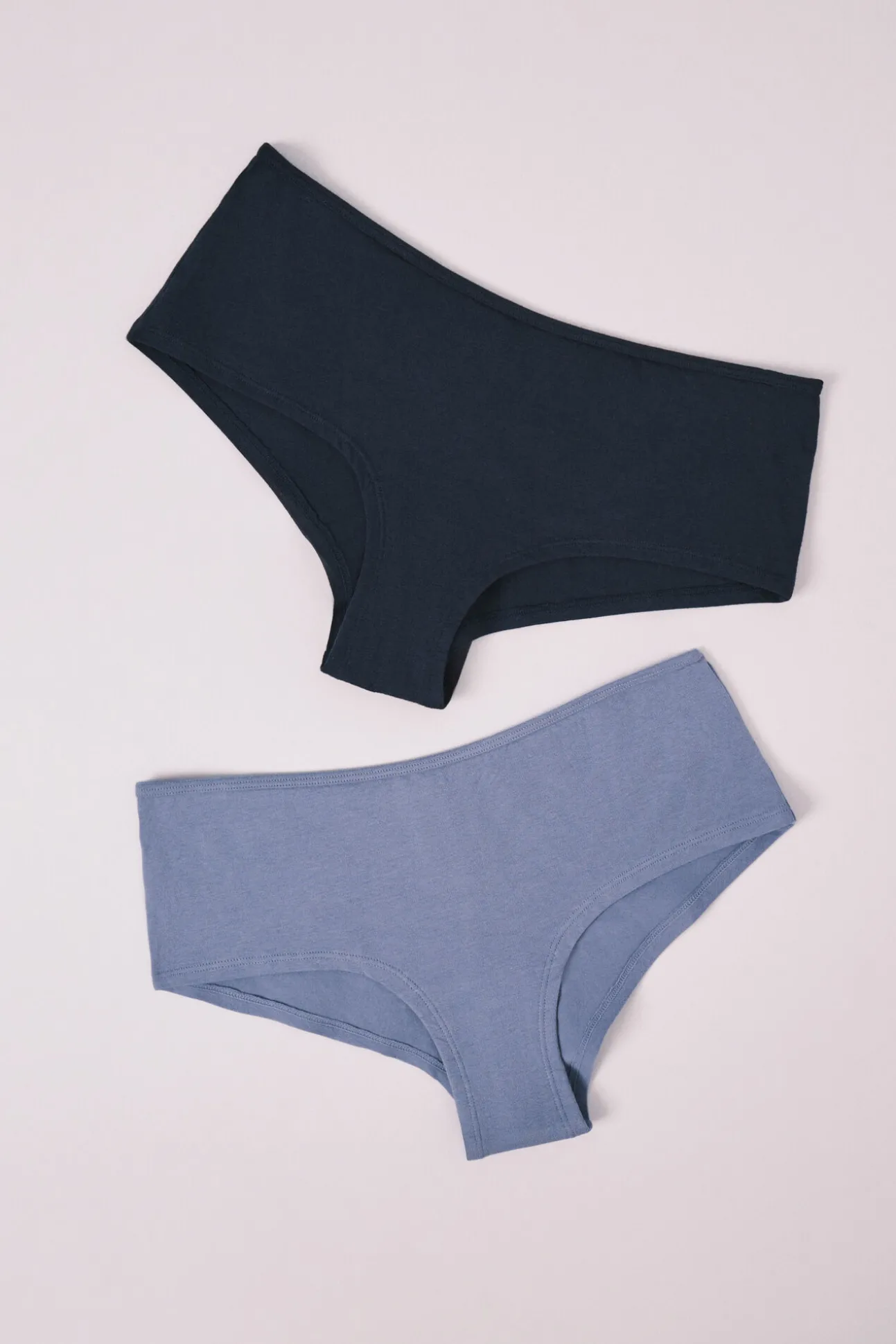 Pack 2 cuecas culotte corte em U azul