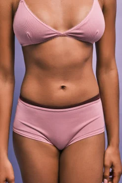 Pack 2 cuecas culotte corte em U rosa
