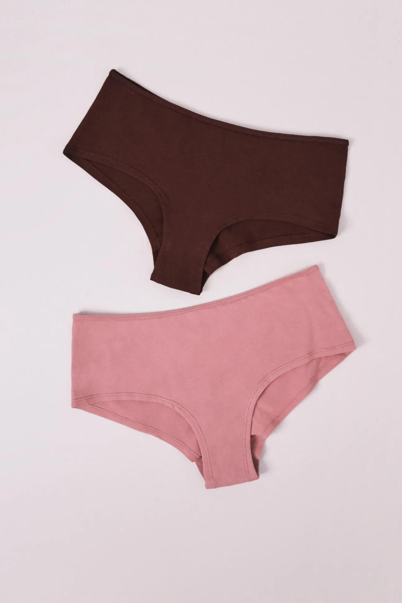 Pack 2 cuecas culotte corte em U rosa
