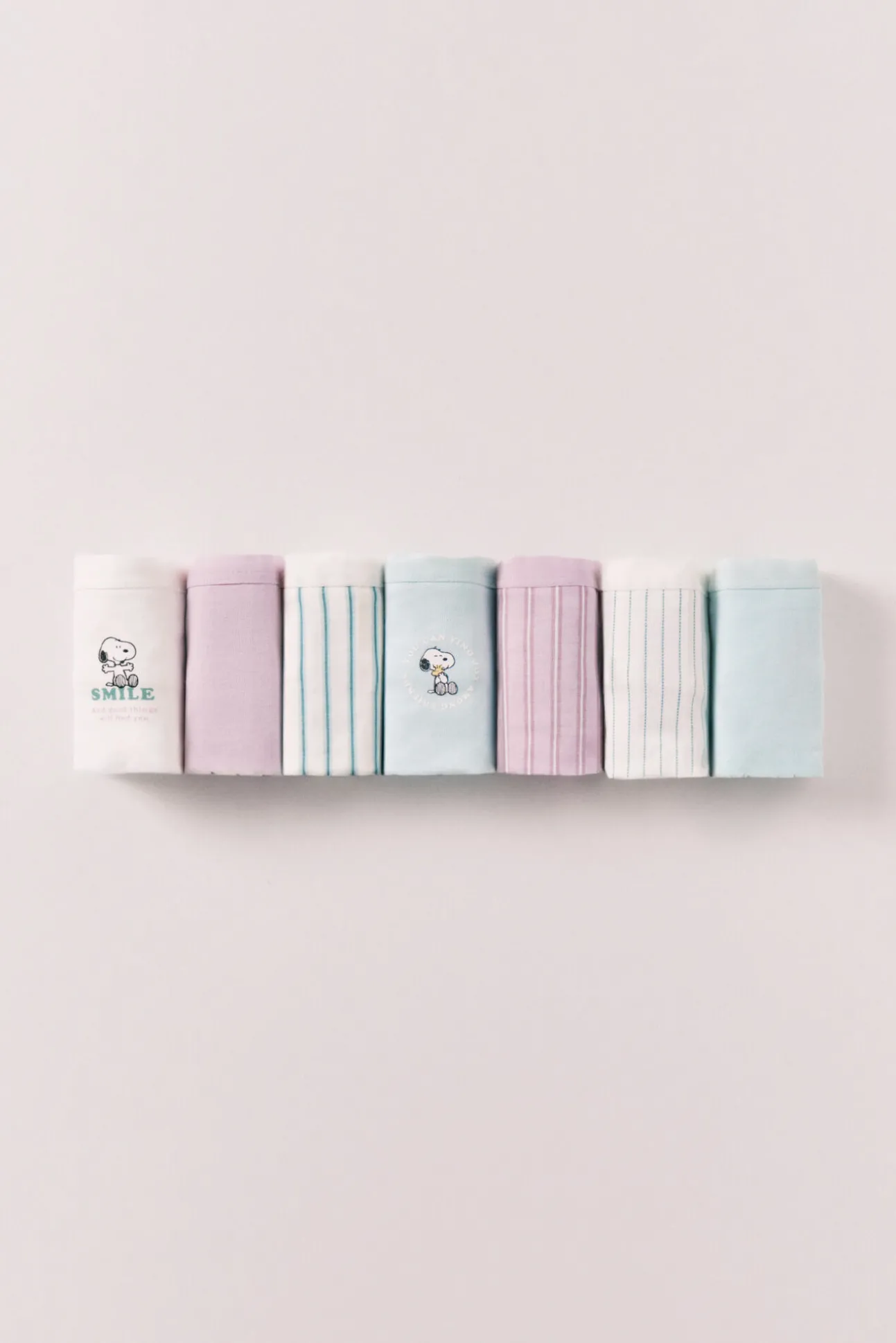 Pack 7 cuecas largas em algodão estampado Snoopy